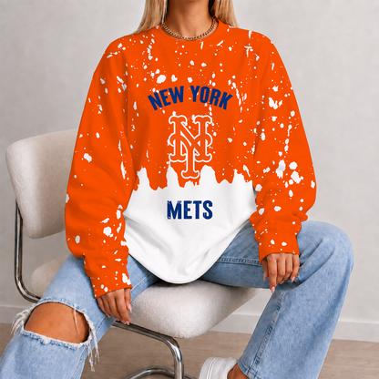[FLASH SALE] NEW CUSTOMIZED MLB17 NYM NEW YORK METS UNISEX SWEATSHIRT