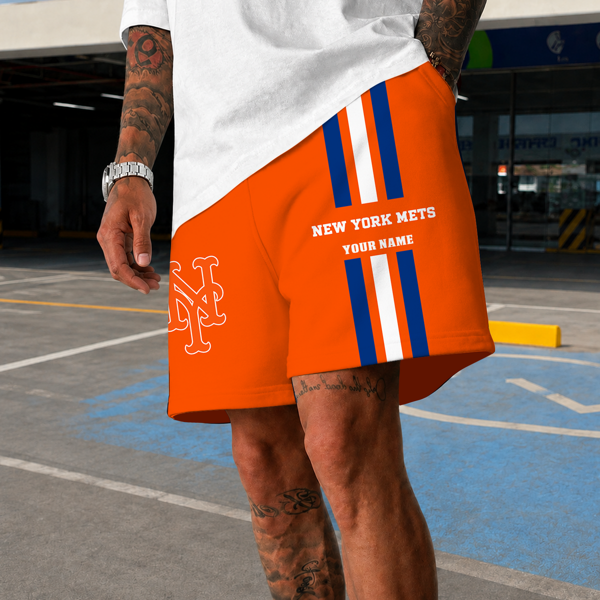 [FLASH SALE] NEW PREMIUM MLB17 NYM NEW YORK METS SHORT PANTS