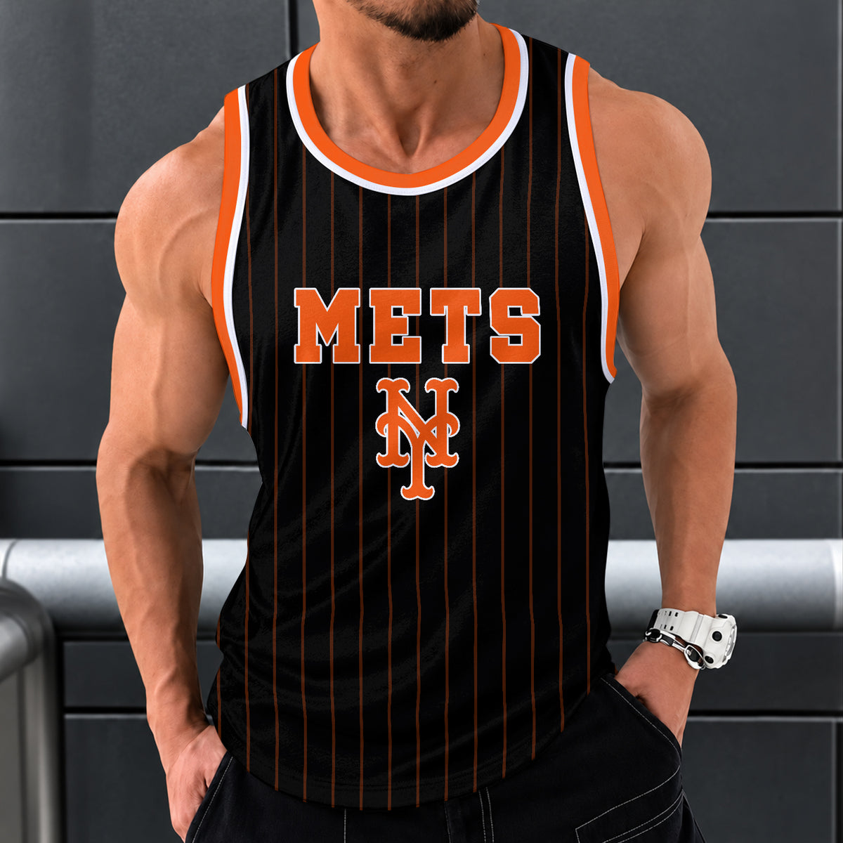 [FLASH SALE] NEW CUSTOMIZED MLB17 NYM NEW YORK METS UNISEX TANK TOP