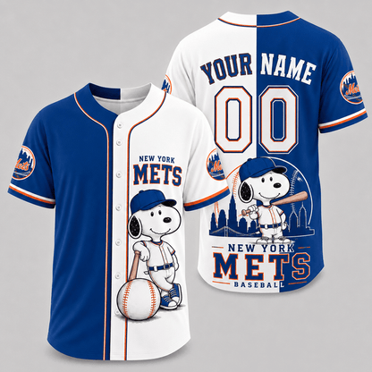 [FLASH SALE] NEW CUSTOMIZED MLB17 NYM NEW YORK METS BASEBALL JERSEY