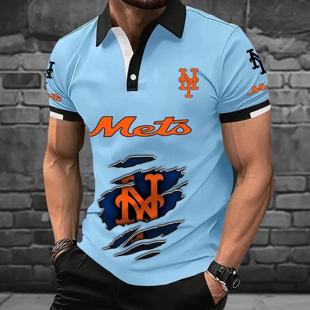 [FLASH SALE] NEW CUSTOMIZED MLB17 NYM NEW YORK METS POLO SHIRT
