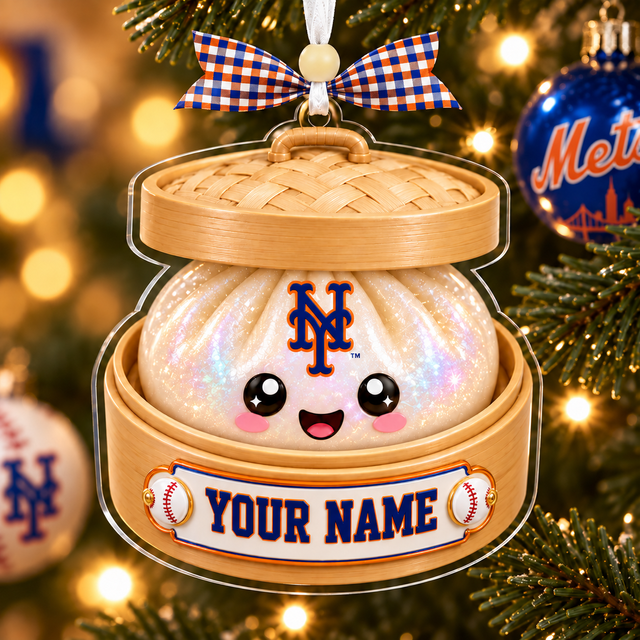 [FLASH SALE] NEW CUSTOMIZED MLB17 NYM NEW YORK METS CHRISTMAS ACRYLIC ORNAMENT