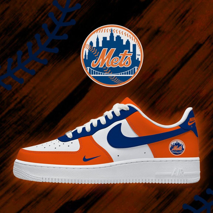 [FLASH SALE] NEW CUSTOMIZED MLB17 NYM NEW YORK METS AF1 SHOES