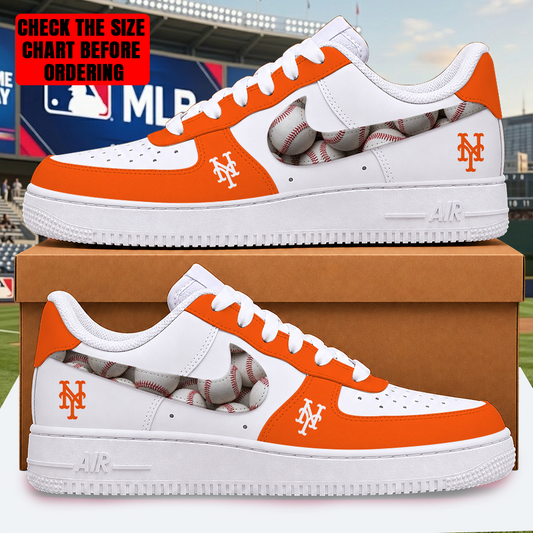 [FLASH SALE] NEW CUSTOMIZED MLB17 NYM NEW YORK METS AF1 SHOES