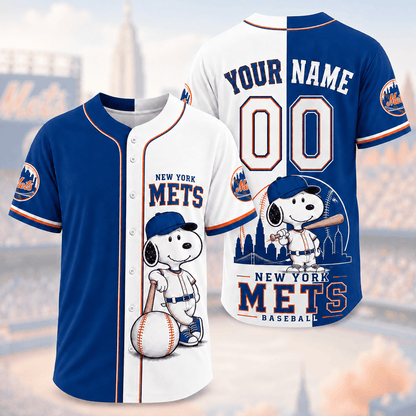 [FLASH SALE] NEW CUSTOMIZED MLB17 NYM NEW YORK METS BASEBALL JERSEY