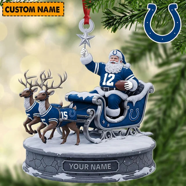 [SPECIAL OFFER] NEW CUSTOMIZED NFL17 IDC INDIANAPOLIS COLTS CHRISTMAS ACRYLIC ORNAMENT
