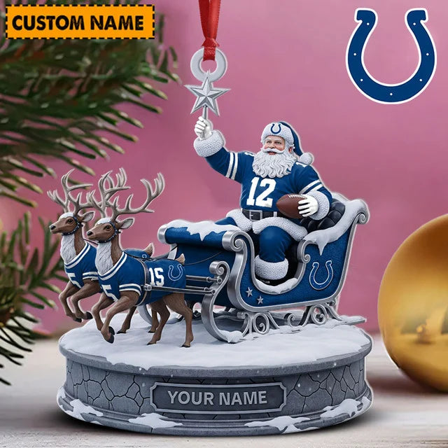 [SPECIAL OFFER] NEW CUSTOMIZED NFL17 IDC INDIANAPOLIS COLTS CHRISTMAS ACRYLIC ORNAMENT