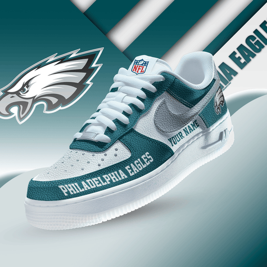 [SPECIAL OFFER] NEW CUSTOMIZED NFL02 PPE PHILADELPHIA EAGLES AF1 SNEAKERS