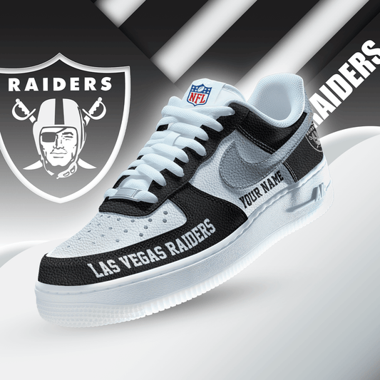 [SPECIAL OFFER] NEW CUSTOMIZED NFL07 LVR LAS VEGAS RAIDERS AF1 SNEAKERS