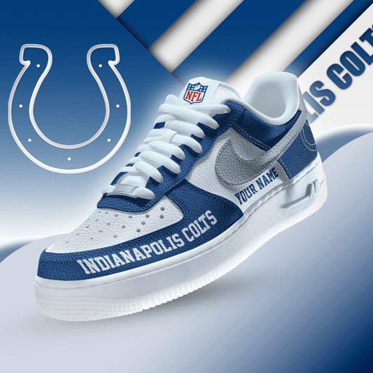 [SPECIAL OFFER] NEW CUSTOMIZED NFL17 IDC INDIANAPOLIS COLTS AF1 SNEAKERS