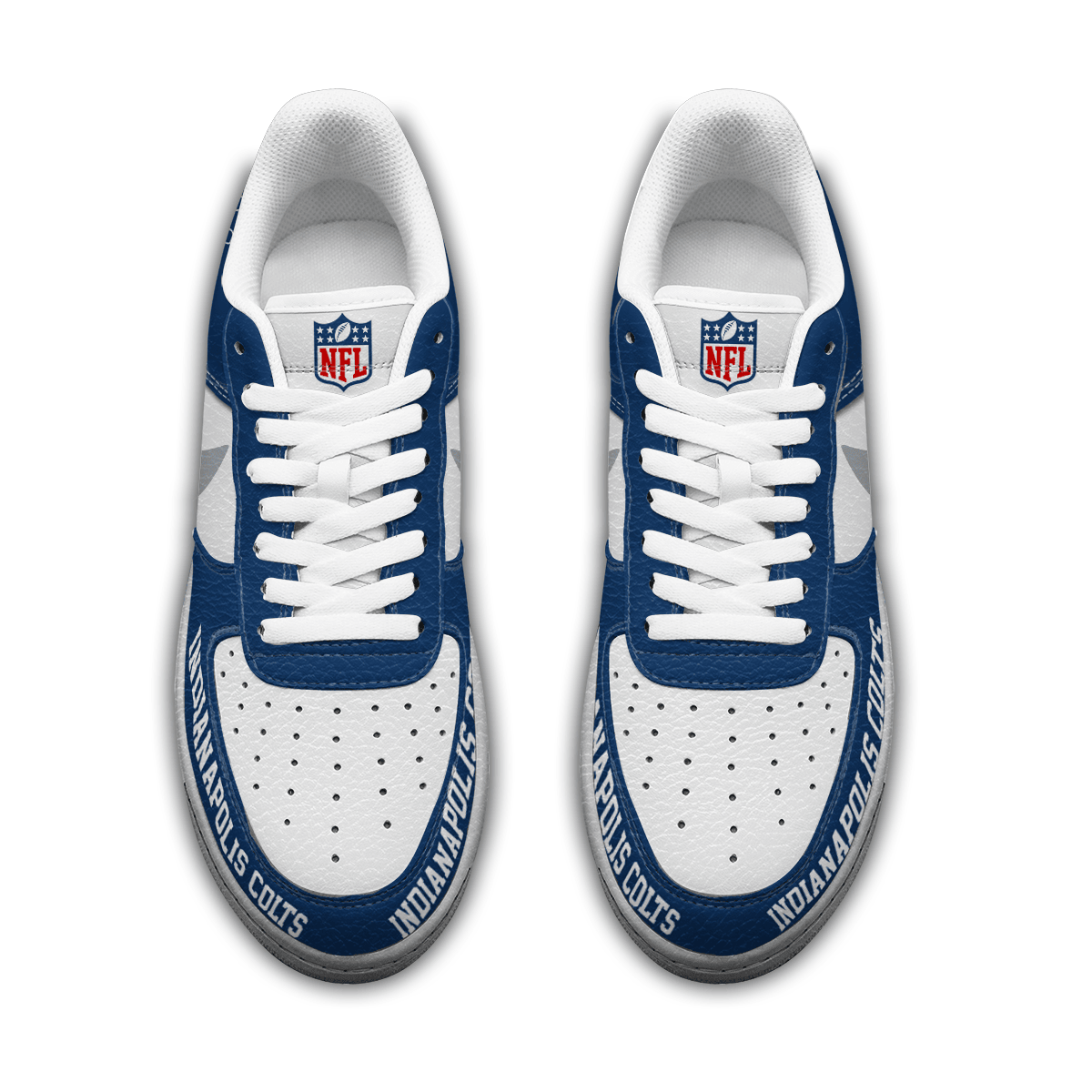 [SPECIAL OFFER] NEW CUSTOMIZED NFL17 IDC INDIANAPOLIS COLTS AF1 SNEAKERS