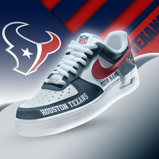 [SPECIAL OFFER] NEW CUSTOMIZED NFL15 HTT HOUSTON TEXANS AF1 SNEAKERS