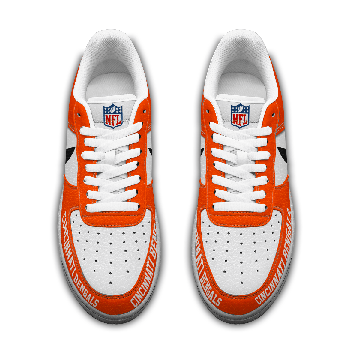 [SPECIAL OFFER] NEW CUSTOMIZED NFL16 CCB CINCINNATI BENGALS AF1 SNEAKERS