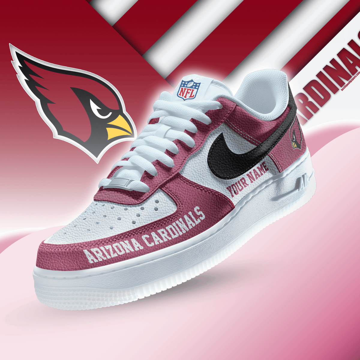 [SPECIAL OFFER] NEW CUSTOMIZED NFL20 ARC ARIZONA CARDINALS AF1 SNEAKERS