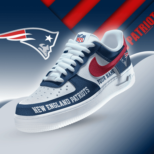 [SPECIAL OFFER] NEW CUSTOMIZED NFL27 NEP NEW ENGLAND PATRIOTS AF1 SNEAKERS