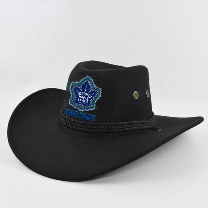 [SUPER SALE] NEW CUSTOMIZED NHL23 TML TORONTO MAPLE LEAFS COWBOY HAT