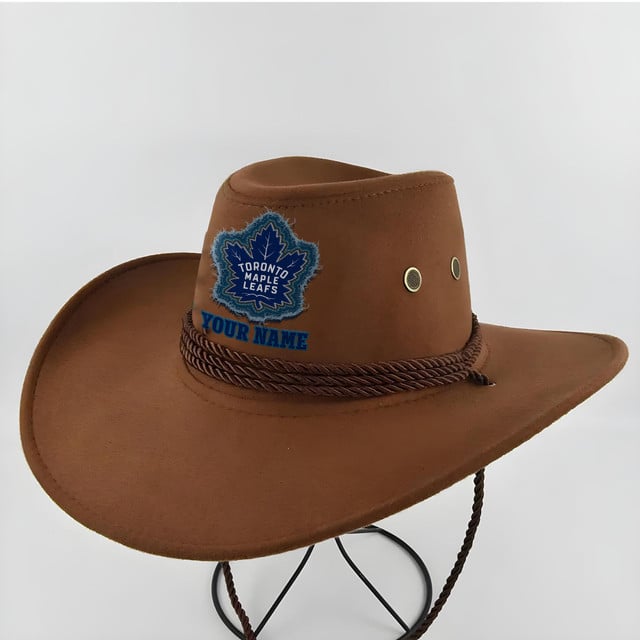 [SUPER SALE] NEW CUSTOMIZED NHL23 TML TORONTO MAPLE LEAFS COWBOY HAT