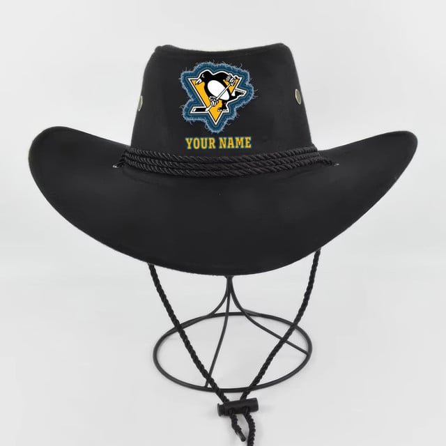 [SUPER SALE] NEW CUSTOMIZED NHL26 PBP PITTSBURGH PENGUINS COWBOY HAT