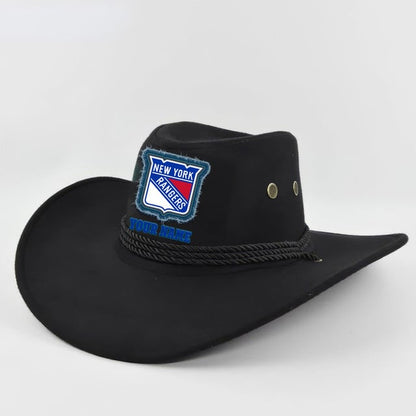 [SUPER SALE] NEW CUSTOMIZED NHL24 NYR NEW YORK RANGERS COWBOY HAT