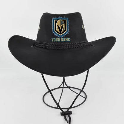 [SUPER SALE] NEW CUSTOMIZED NHL04 VGK VEGAS GOLDEN KNIGHTS COWBOY HAT