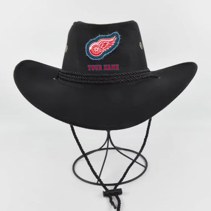 [SUPER SALE] NEW CUSTOMIZED NHL22 DRW DETROIT RED WINGS COWBOY HAT