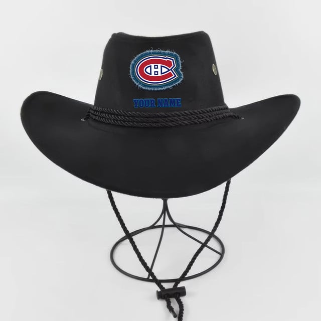 [SUPER SALE] NEW CUSTOMIZED NHL11 MCD MONTREAL CANADIENS COWBOY HAT