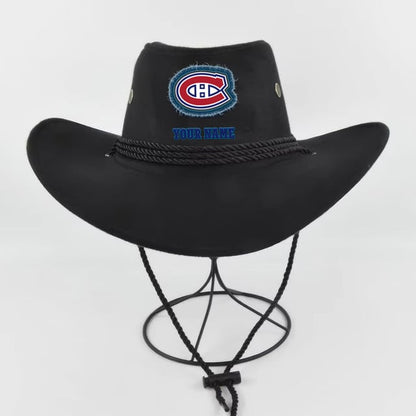 [SUPER SALE] NEW CUSTOMIZED NHL11 MCD MONTREAL CANADIENS COWBOY HAT