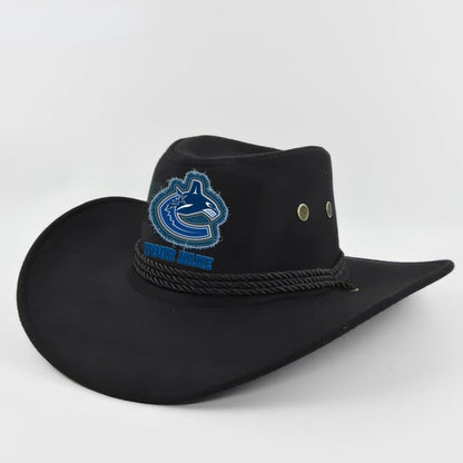 [SUPER SALE] NEW CUSTOMIZED NHL19 VCC VANCOUVER CANUCKS COWBOY HAT