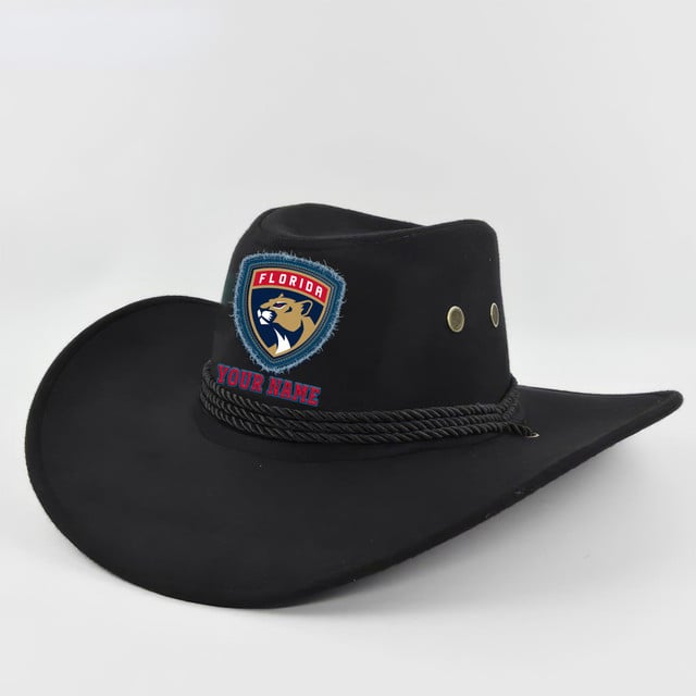 [SUPER SALE] NEW CUSTOMIZED NHL01 FPT FLORIDA PANTHERS COWBOY HAT