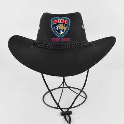 [SUPER SALE] NEW CUSTOMIZED NHL01 FPT FLORIDA PANTHERS COWBOY HAT