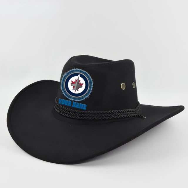 [SUPER SALE] NEW CUSTOMIZED NHL21 WPJ WINNIPEG JETS COWBOY HAT