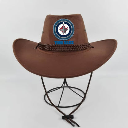 [SUPER SALE] NEW CUSTOMIZED NHL21 WPJ WINNIPEG JETS COWBOY HAT