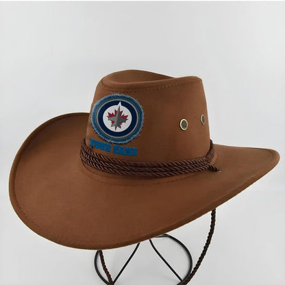 [SUPER SALE] NEW CUSTOMIZED NHL21 WPJ WINNIPEG JETS COWBOY HAT