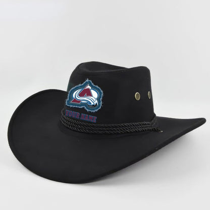 [SUPER SALE] NEW CUSTOMIZED NHL05 CAL COLORADO AVALANCHE COWBOY HAT
