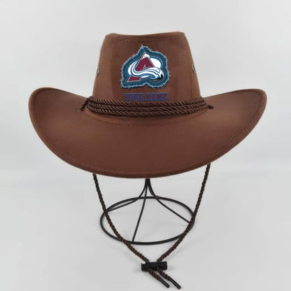 [SUPER SALE] NEW CUSTOMIZED NHL05 CAL COLORADO AVALANCHE COWBOY HAT