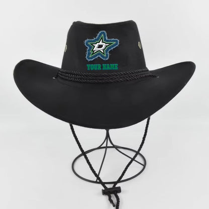 [SUPER SALE] NEW CUSTOMIZED NHL15 DLS DALLAS STARS COWBOY HAT