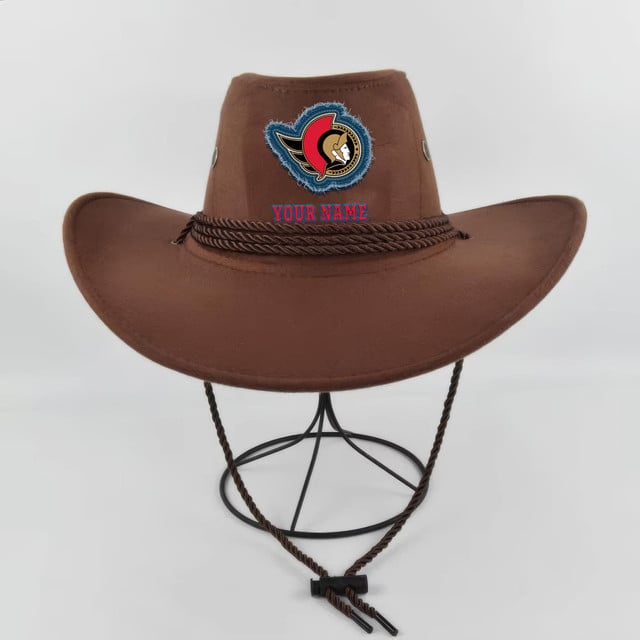 [SUPER SALE] NEW CUSTOMIZED NHL29 OSN OTTAWA SENATORS COWBOY HAT