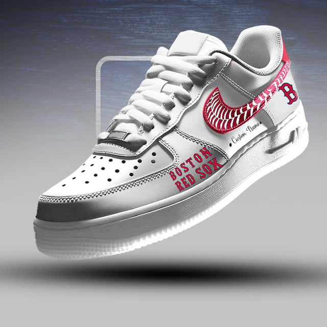 [FLASH SALE] NEW CUSTOMIZED MLB03 BRS BOSTON RED SOX AF1 SNEAKERS