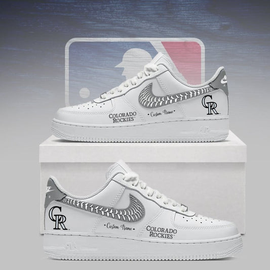 [FLASH SALE] NEW CUSTOMIZED MLB30 COR COLORADO ROCKIES AF1 SNEAKERS