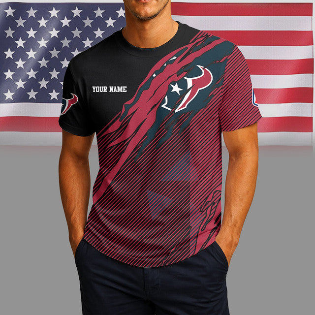 [SPECIAL OFFER] NEW CUSTOMIZED NFL15 HTT HOUSTON TEXANS UNISEX T-SHIRT & POLO