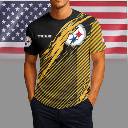 [SPECIAL OFFER] NEW CUSTOMIZED NFL14 PSB PITTSBURGH STEELERS UNISEX T-SHIRT & POLO