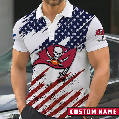 [SPECIAL OFFER] NEW CUSTOMIZED NFL10 TBB TAMPA BAY BUCCANEERS POLO SHIRT