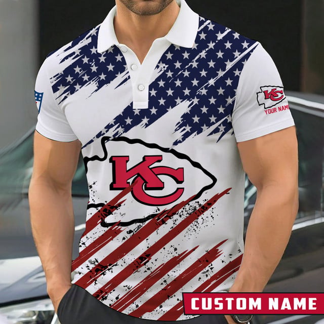 [SPECIAL OFFER] NEW CUSTOMIZED NFL01 KCC KANSAS CITY CHIEFS POLO SHIRT