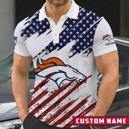 [SPECIAL OFFER] NEW CUSTOMIZED NFL13 DVB DENVER BRONCOS POLO SHIRT