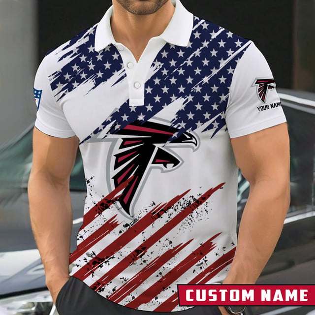 [SPECIAL OFFER] NEW CUSTOMIZED NFL18 ATF ATLANTA FALCONS POLO SHIRT