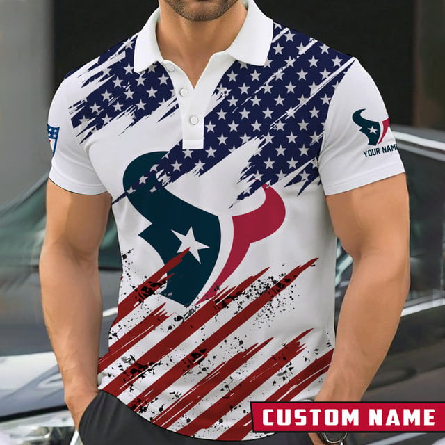 [SPECIAL OFFER] NEW CUSTOMIZED NFL15 HTT HOUSTON TEXANS POLO SHIRT