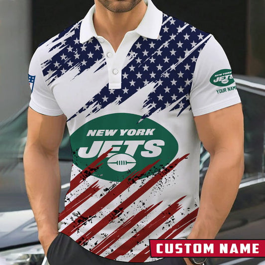 [SPECIAL OFFER] NEW CUSTOMIZED NFL25 NYJ NEW YORK JETS POLO SHIRT