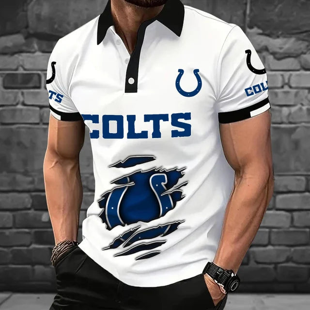 [SPECIAL OFFER] NEW CUSTOMIZED NFL17 IDC INDIANAPOLIS COLTS POLO SHIRT