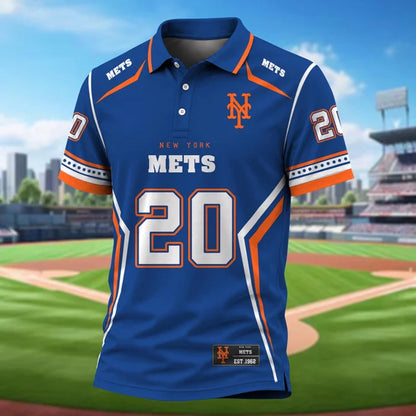 [FLASH SALE] NEW CUSTOMIZED MLB17 NYM NEW YORK METS POLO SHIRT