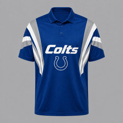 [SPECIAL OFFER] NEW CUSTOMIZED NFL17 IDC INDIANAPOLIS COLTS POLO SHIRT